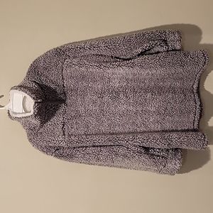 ❤️ FANTASTIC FAWN FAUX FUR HALF ZIP PULLOVER, LARGE